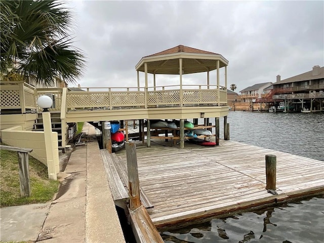 dock with a water view