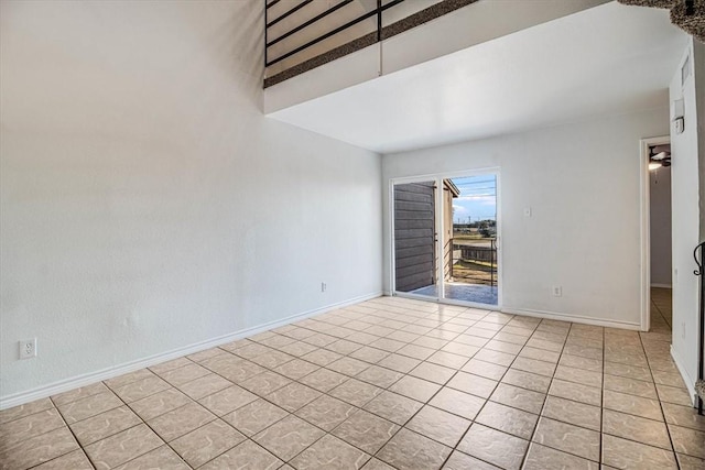 view of tiled empty room