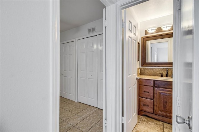 bathroom with vanity