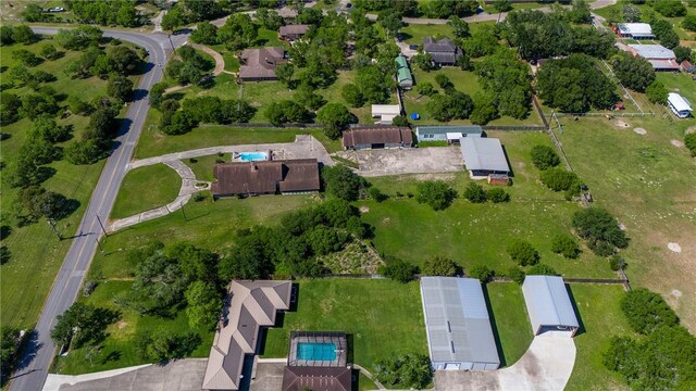 5490 County Road 73, Robstown, TX 78380 - aerial view of property's location featuring a pool area
