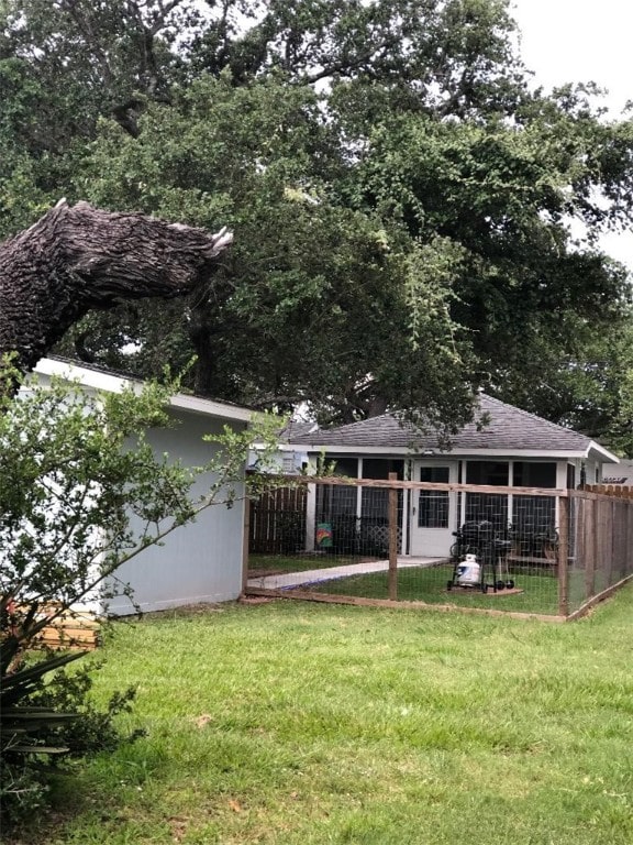 19 Estates Dr, Rockport, TX 78382 - view of yard featuring an outdoor structure