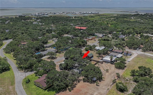 19 Estates Dr, Rockport, TX 78382 - aerial overview of property's location featuring a nearby body of water