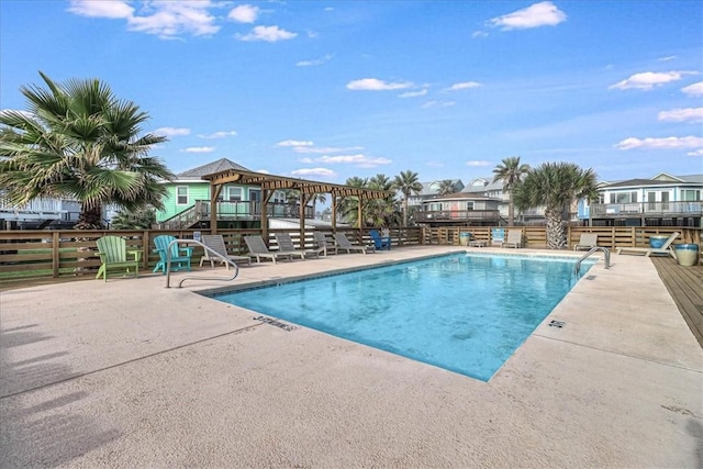 1923 S 11th St Unit 1, Port Aransas, TX 78373 - community pool with a patio and stairs