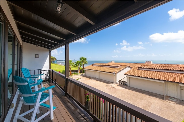 4270 Ocean Dr Unit 11, Corpus Christi, TX 78411 - balcony featuring a water view