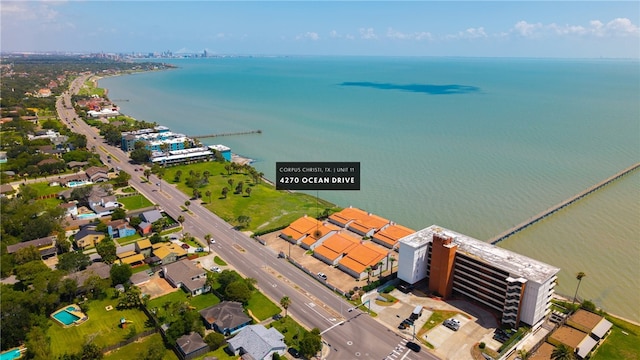 4270 Ocean Dr Unit 11, Corpus Christi, TX 78411 - bird's eye view of a nearby body of water