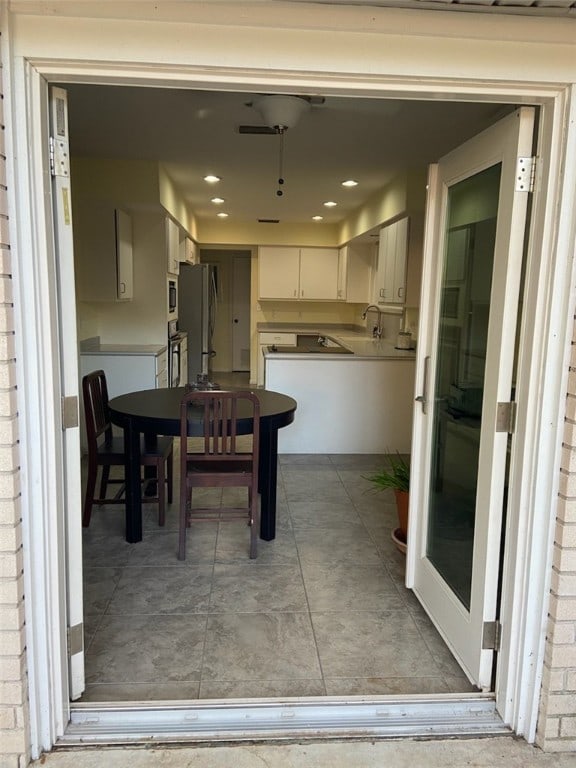 view of dining room