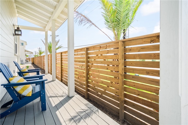 view of deck