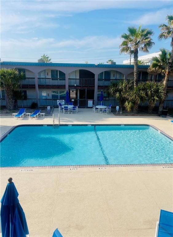 view of pool with a patio