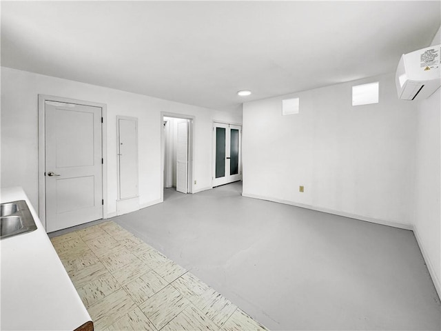1245 Florida Ave, Corpus Christi, TX 78404 - below grade area with a sink and an AC wall unit