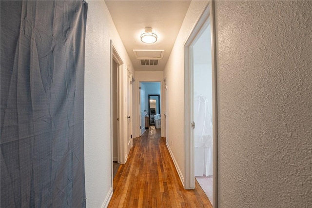 hall featuring hardwood / wood-style floors