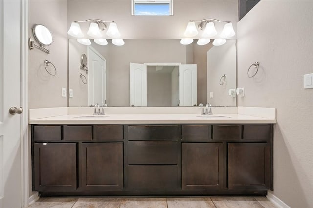 1116 Santa Catalina St, Portland, TX 78374 - full bath with double vanity and tile patterned flooring