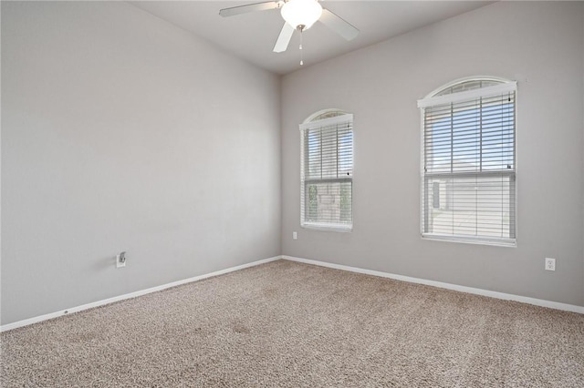 1116 Santa Catalina St, Portland, TX 78374 - carpeted empty room featuring ceiling fan and baseboards