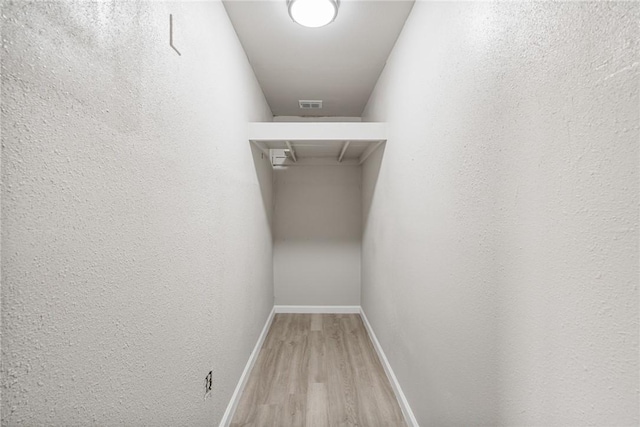 interior space with light wood-type flooring