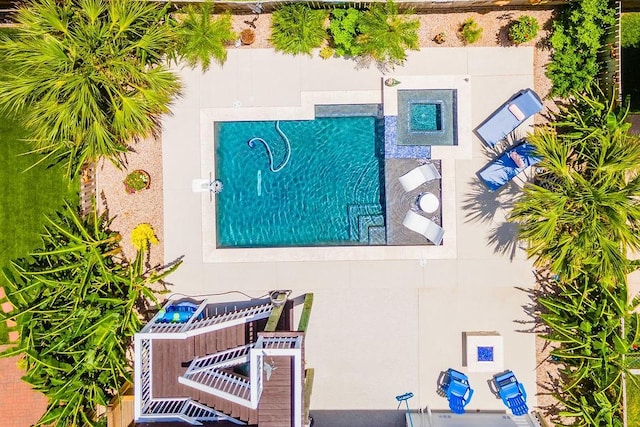 650 Dolphin Prt, Aransas, TX 78373 - bird's eye view of a pool area