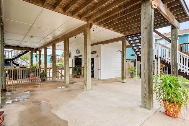 650 Dolphin Prt, Aransas, TX 78373 - view of patio with stairway