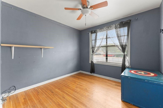 3425 Harold Dr, Corpus Christi, TX 78415 - spare room featuring light wood-type flooring and a ceiling fan