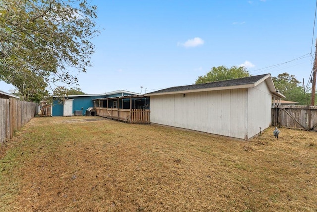 3425 Harold Dr, Corpus Christi, TX 78415 - back of property featuring a fenced backyard