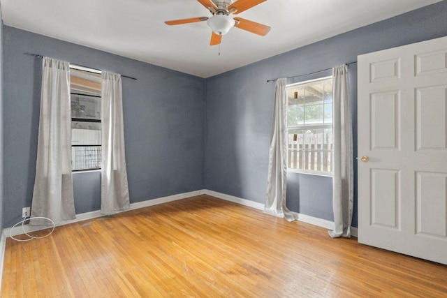 3425 Harold Dr, Corpus Christi, TX 78415 - spare room with light wood finished floors and ceiling fan