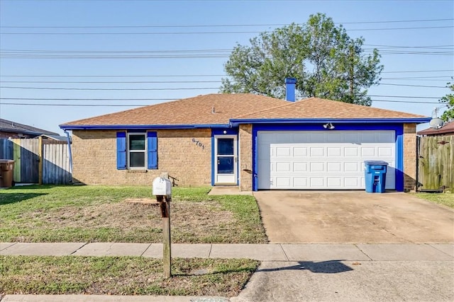 6701 Meadowbreeze Pkwy, Corpus Christi, TX 78414 - single story home featuring a garage, concrete driveway, and a shingled roof