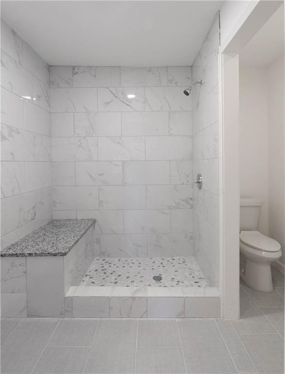4802 Eider Dr, Corpus Christi, TX 78413 - full bathroom with tile patterned flooring and a tile shower