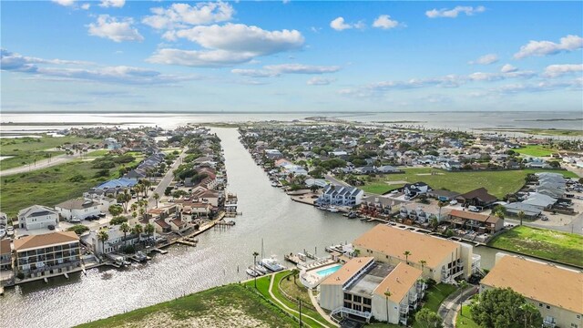 14300 S Padre Island Dr S Unit 220C, Corpus Christi, TX 78418 - aerial perspective of suburban area featuring a nearby body of water