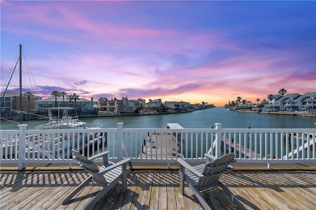 14300 S Padre Island Dr S Unit 220C, Corpus Christi, TX 78418 - dock area with a deck with water view