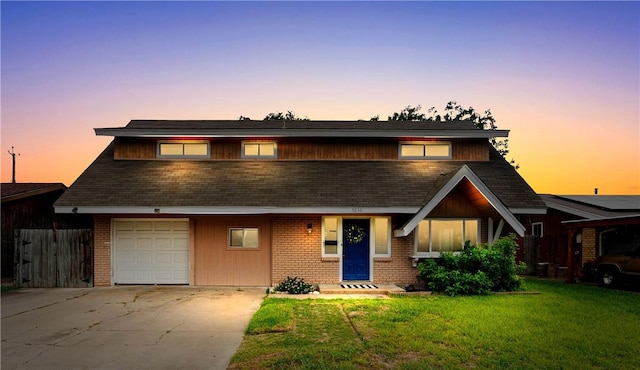 5830 Woodhaven Dr, Corpus Christi, TX 78412 - view of front facade with concrete driveway and an attached garage
