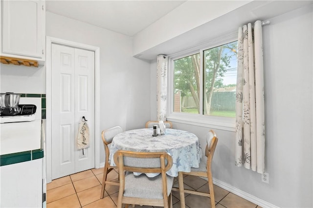 5830 Woodhaven Dr, Corpus Christi, TX 78412 - dining space with light tile patterned flooring