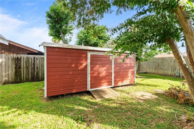 5830 Woodhaven Dr, Corpus Christi, TX 78412 - view of shed featuring a fenced backyard