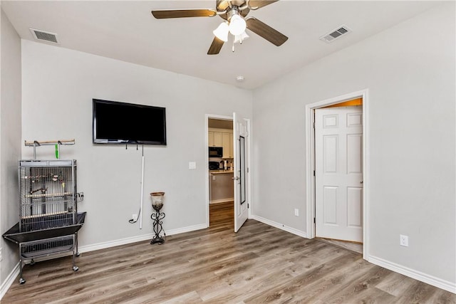 1517 Dorado St, Corpus Christi, TX 78417 - bedroom featuring wood finished floors and a ceiling fan