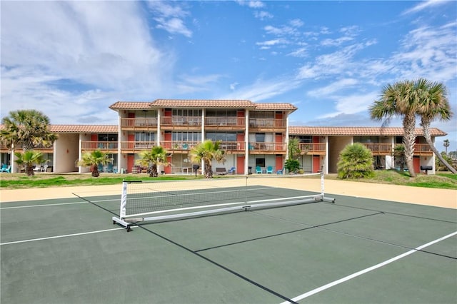 view of tennis court