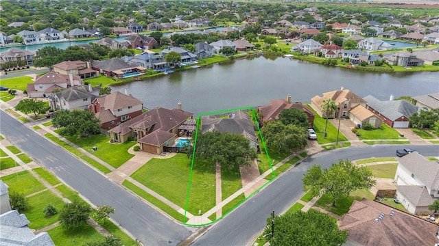 7410 Lake Micala Dr, Corpus Christi, TX 78413 - aerial perspective of suburban area featuring a nearby body of water