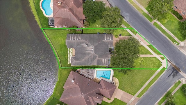 7410 Lake Micala Dr, Corpus Christi, TX 78413 - aerial view of property's location with property parcel outlined