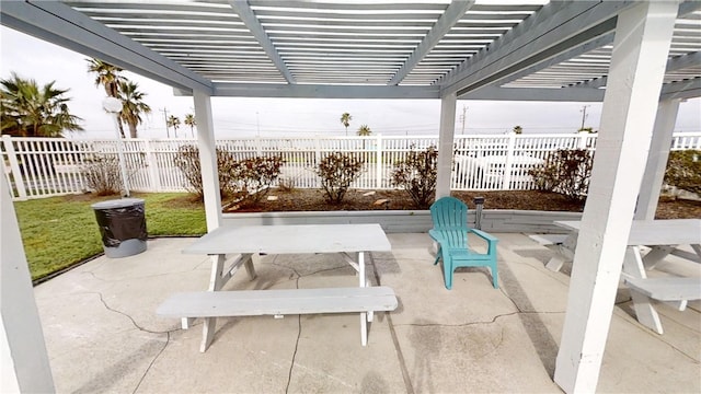 3938 Surfside Blvd Unit 3124, Corpus Christi, TX 78402 - view of patio featuring a pergola and outdoor dining area