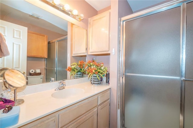 13656 Teague Ln Unit 22, Corpus Christi, TX 78410 - bathroom featuring vanity and an enclosed shower