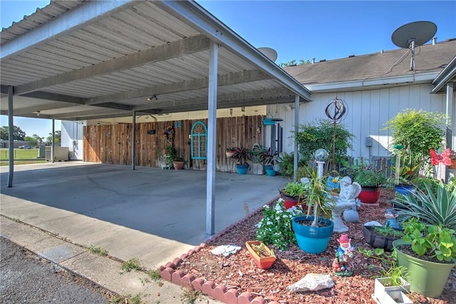 13656 Teague Ln Unit 22, Corpus Christi, TX 78410 - view of patio with an attached carport