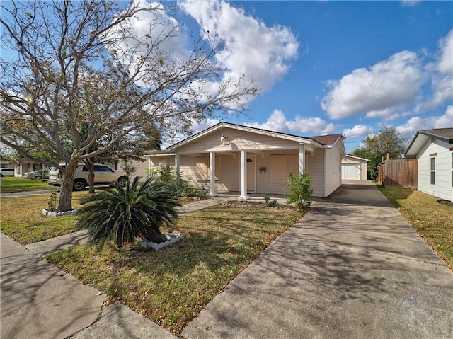 4821 Kosarek Dr, Corpus Christi, TX 78415 - view of front of house with a porch