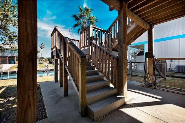 view of patio featuring cooling unit