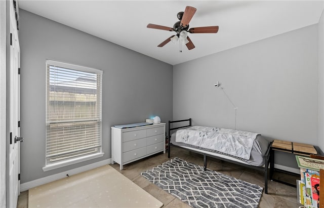 8245 Rock Crest Dr, Corpus Christi, TX 78414 - bedroom featuring baseboards and a ceiling fan
