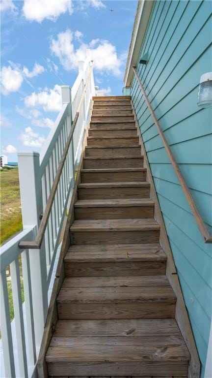 view of stairs