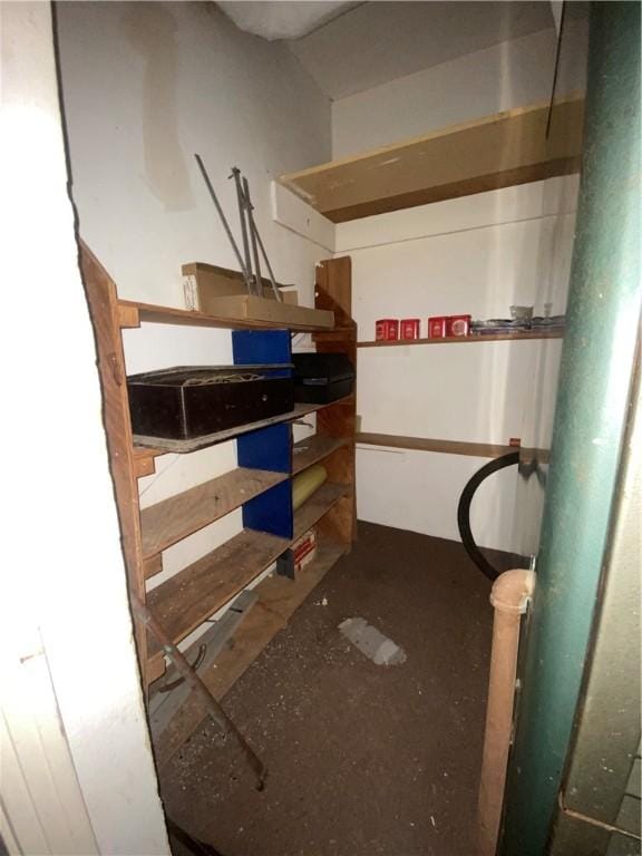 view of storage room