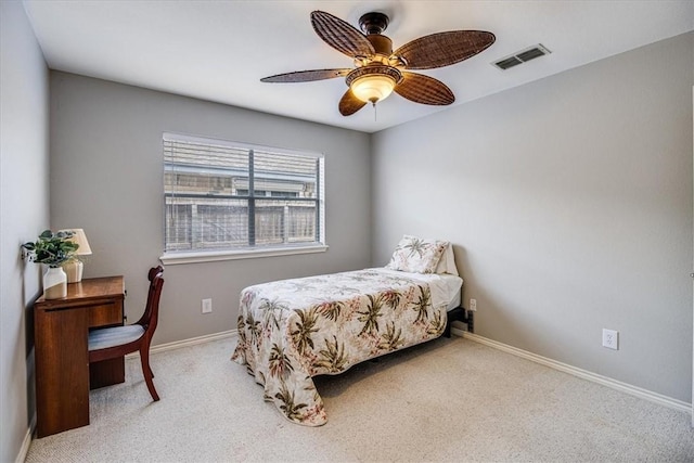 13810 Mizzen St, Corpus Christi, TX 78418 - carpeted bedroom featuring baseboards and ceiling fan