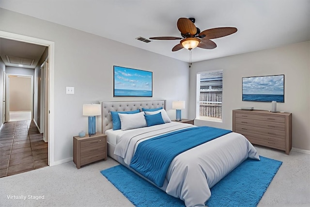 13810 Mizzen St, Corpus Christi, TX 78418 - bedroom featuring attic access, baseboards, and carpet flooring