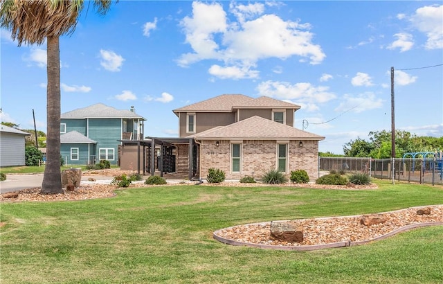 200 Elm St, Portland, TX 78374 - back of property with brick siding and roof with shingles