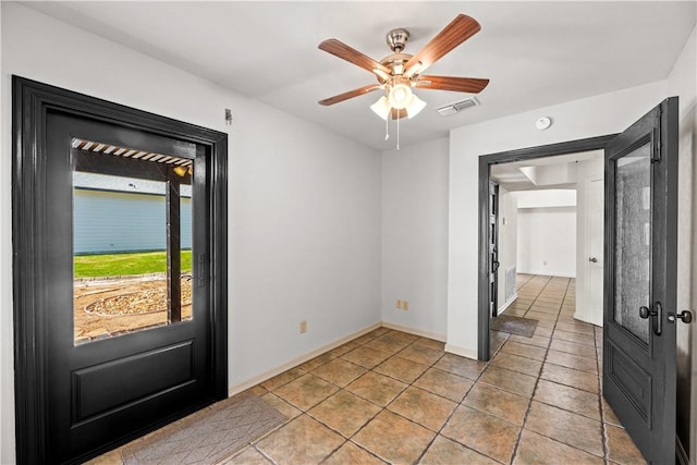 200 Elm St, Portland, TX 78374 - entryway featuring ceiling fan and baseboards