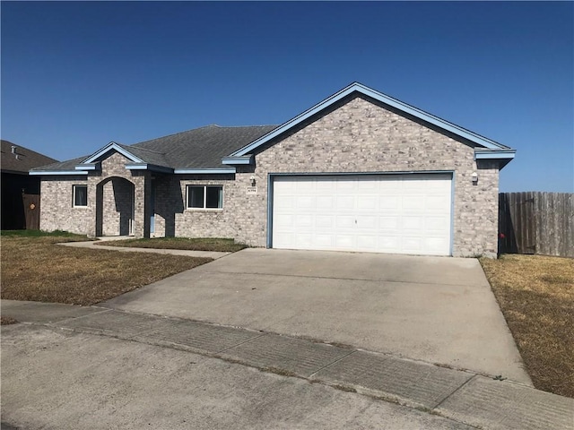 ranch-style house with a garage