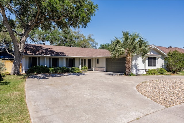 ranch-style house with a garage