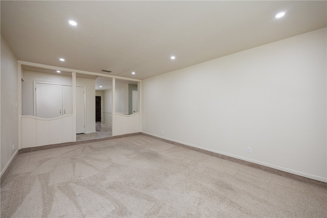 empty room with light carpet