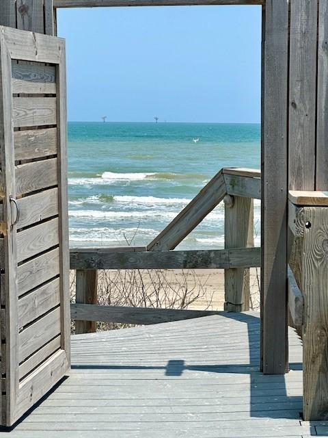5973 State Highway 361 Unit 203, Port Aransas, TX 78373 - water view with nearby beach