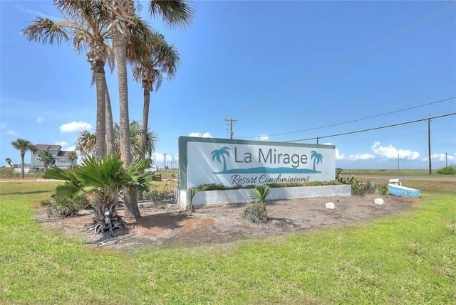 5973 State Highway 361 Unit 203, Port Aransas, TX 78373 - community sign with a lawn